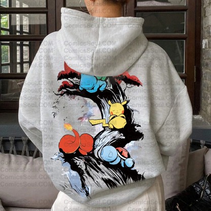 ‘’Pokémon " Anime Inspired Vintage Hoodie