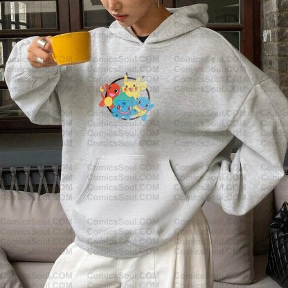 ‘’Pokémon " Anime Inspired Vintage Hoodie
