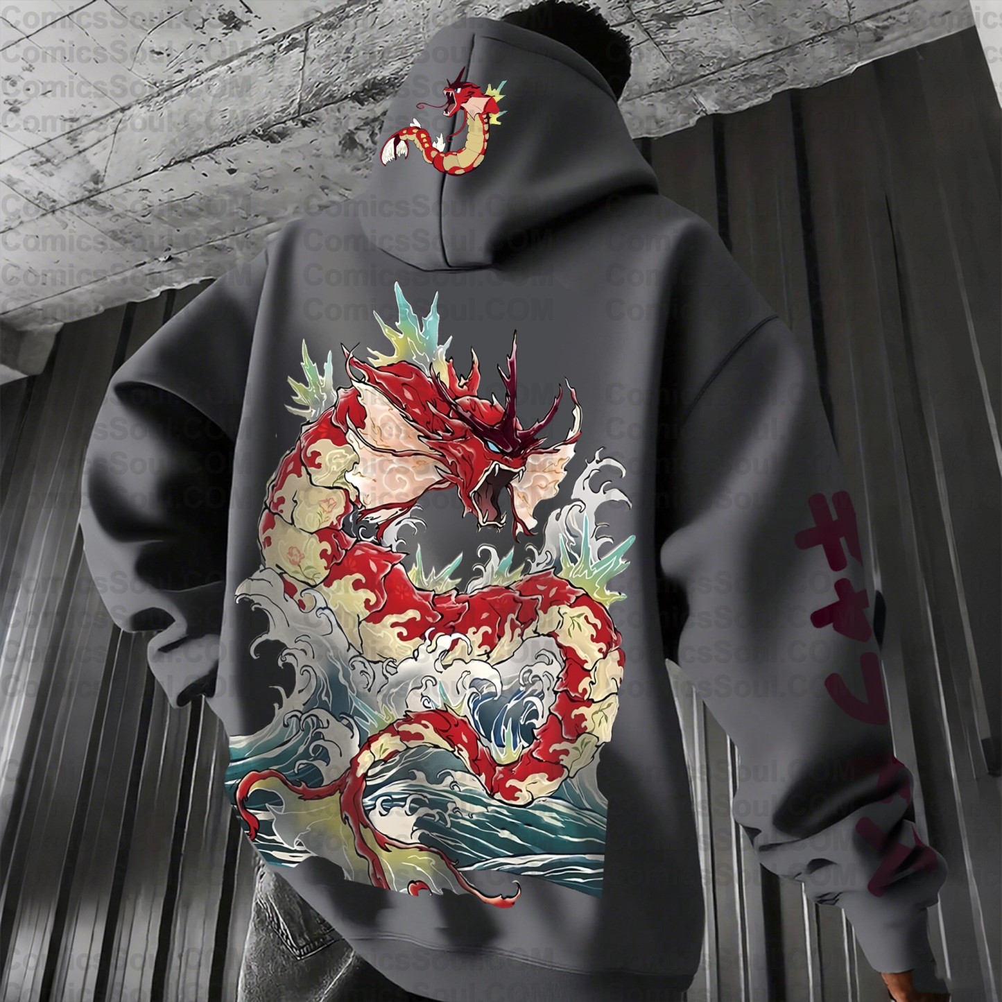 Plus Velvet Unisex Anime Graphic Streetwear Vintage Hoodie