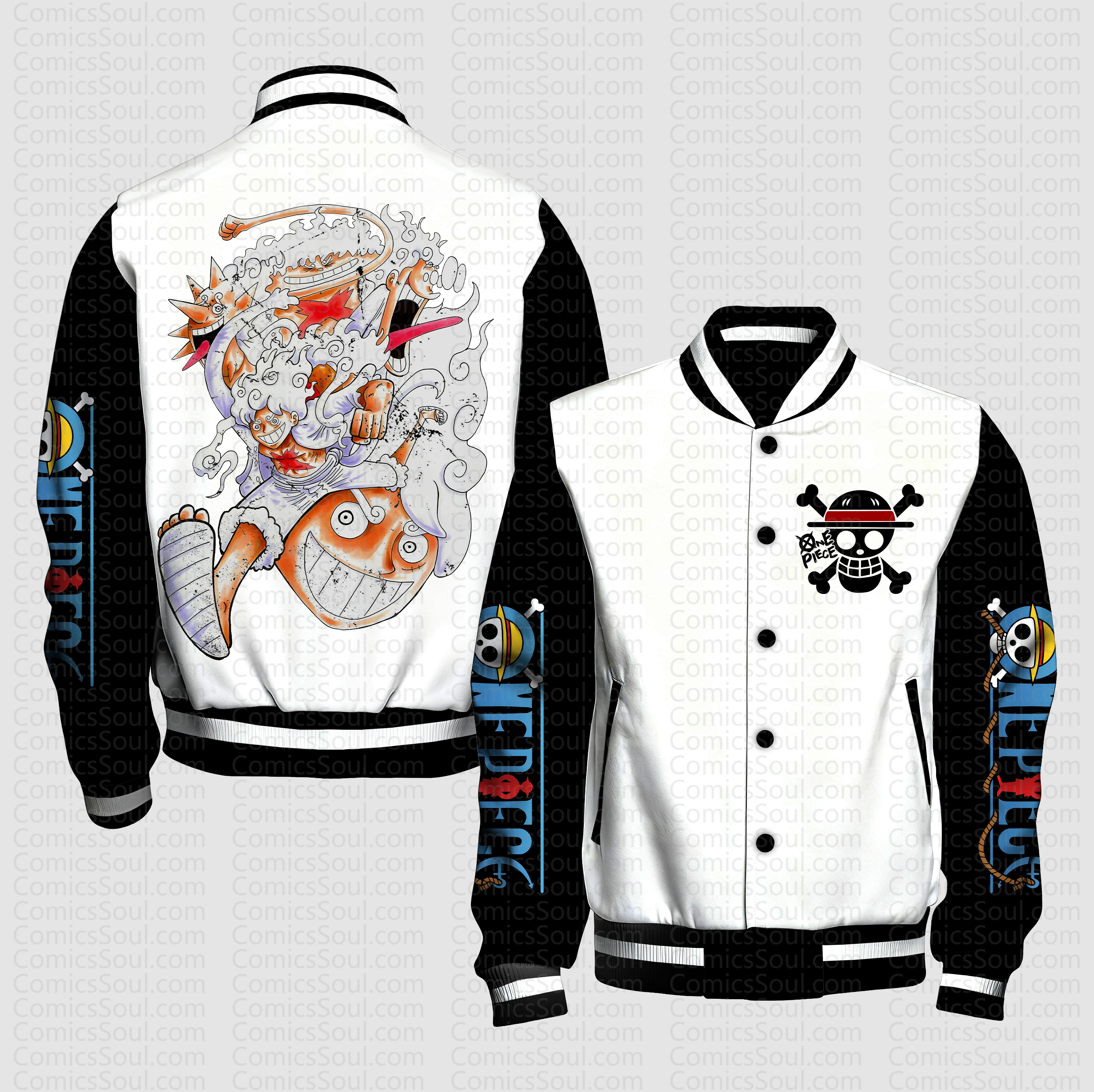 Unisex Vintage Anime Graphic Jacket