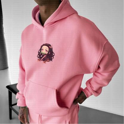 Unisex Anime Graphic Streetwear Vintage Hoodie丨Demon Slayer