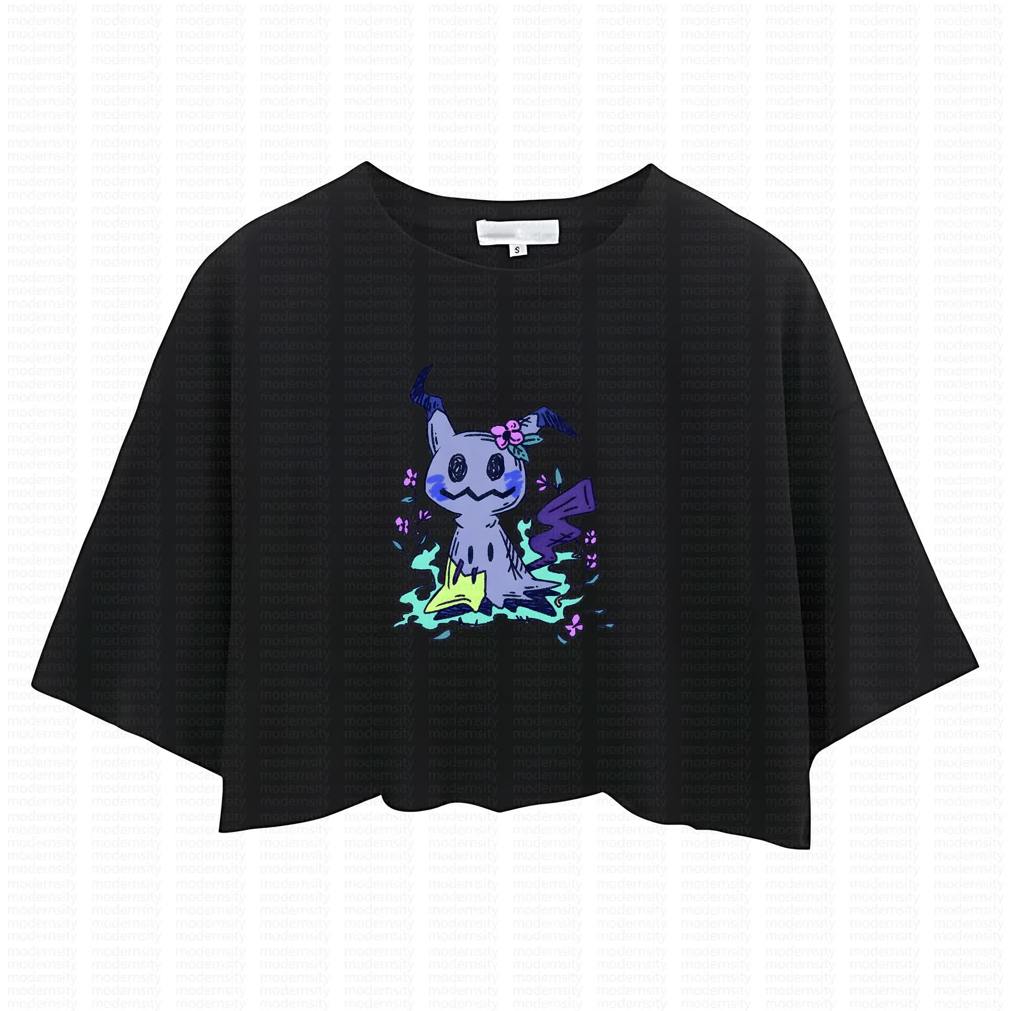 Cute and playful "Pokémon" summer women's cropped top