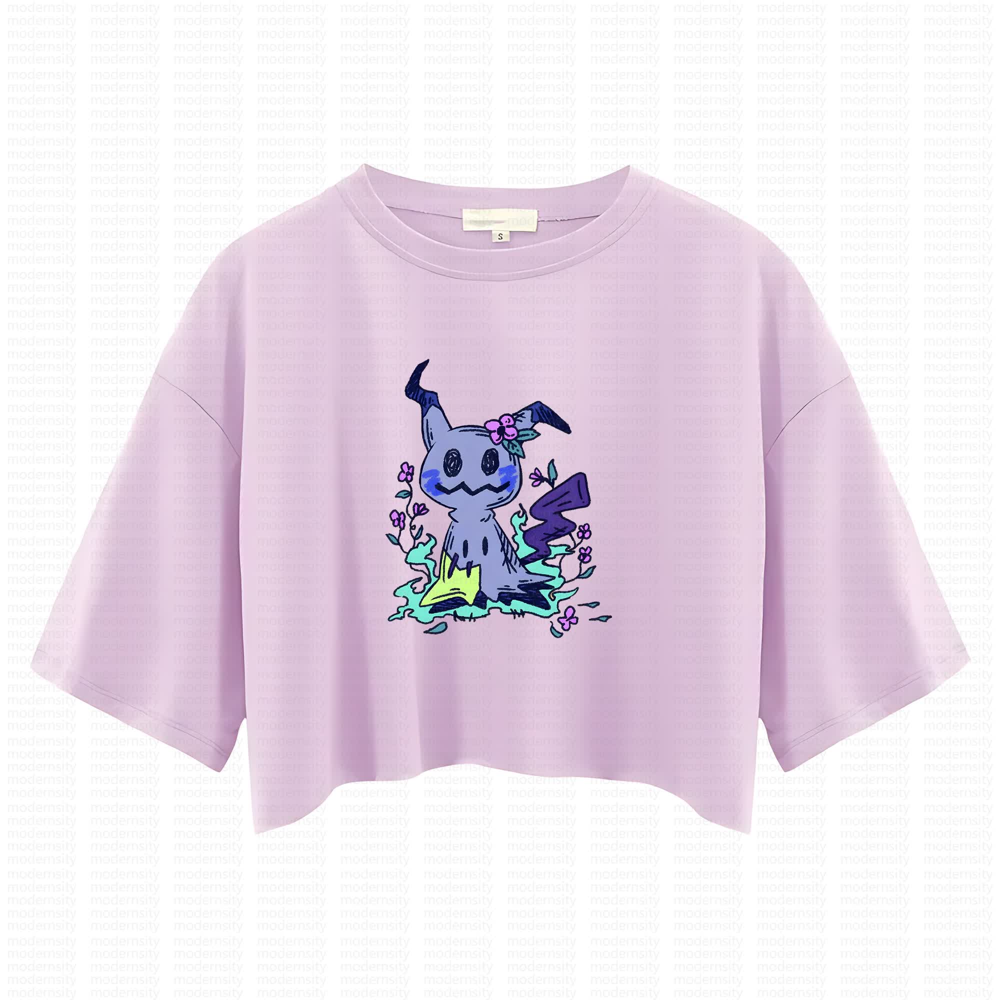 Cute and playful "Pokémon" summer women's cropped top