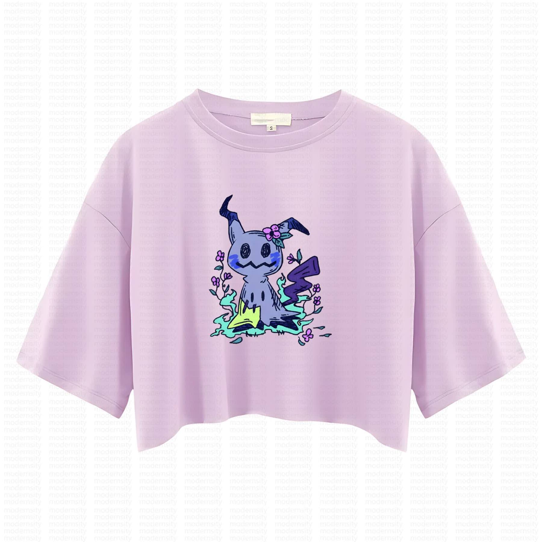 Cute and playful "Pokémon" summer women's cropped top