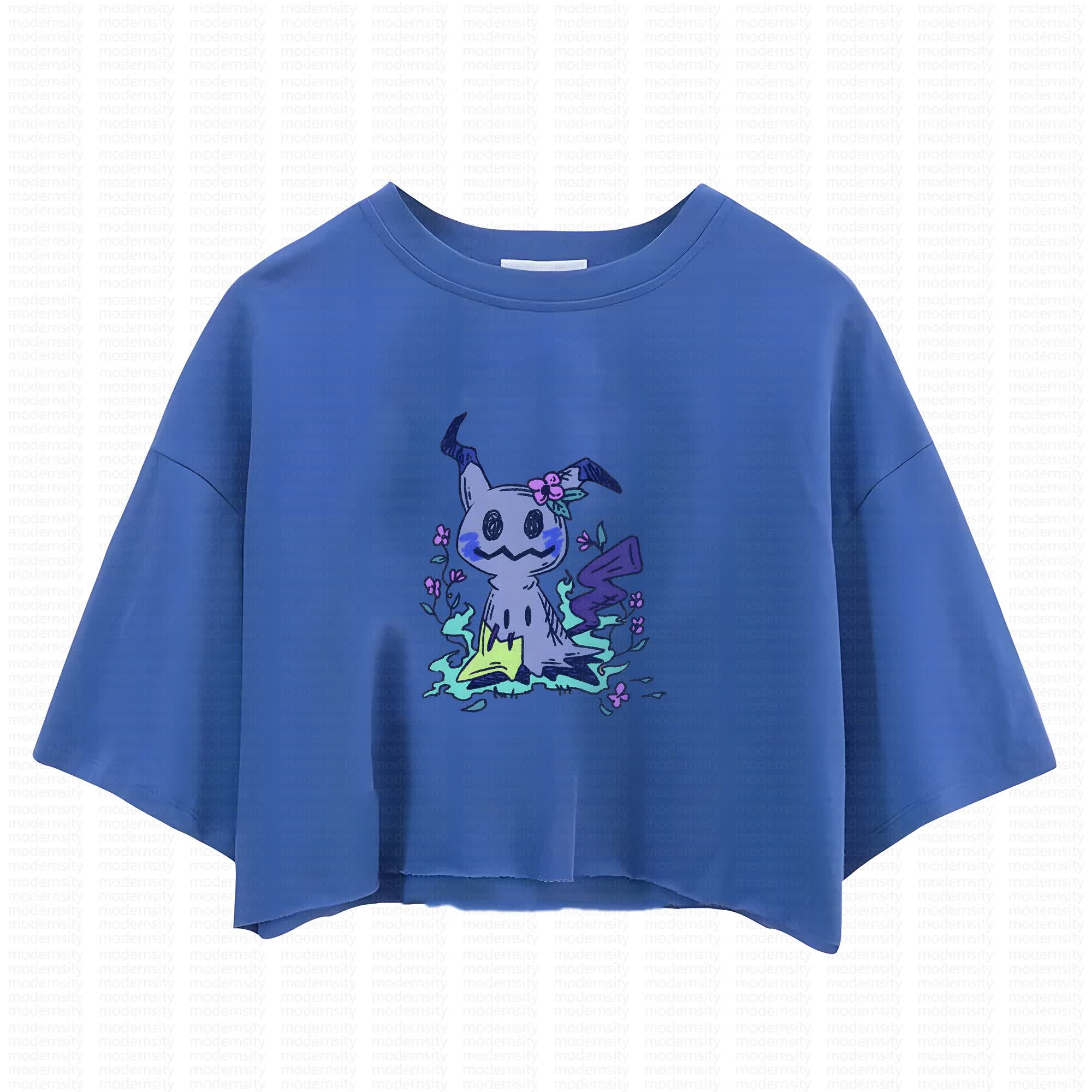 Cute and playful "Pokémon" summer women's cropped top