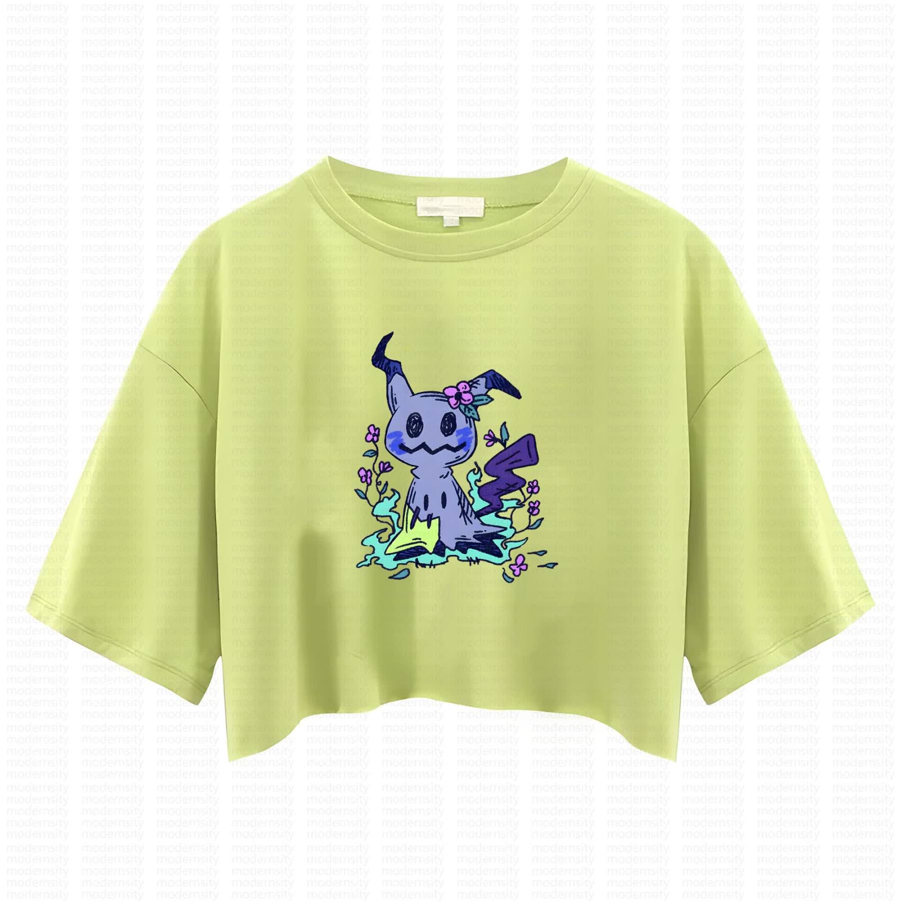 Cute and playful "Pokémon" summer women's cropped top