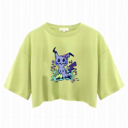 Cute and playful "Pokémon" summer women's cropped top