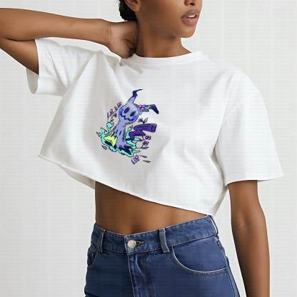 Cute and playful "Pokémon" summer women's cropped top