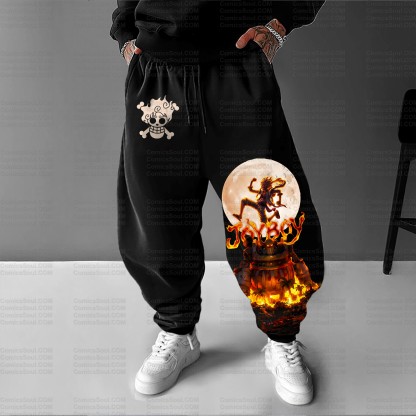 Unisex Anime Inspired Vintage Plush Pants