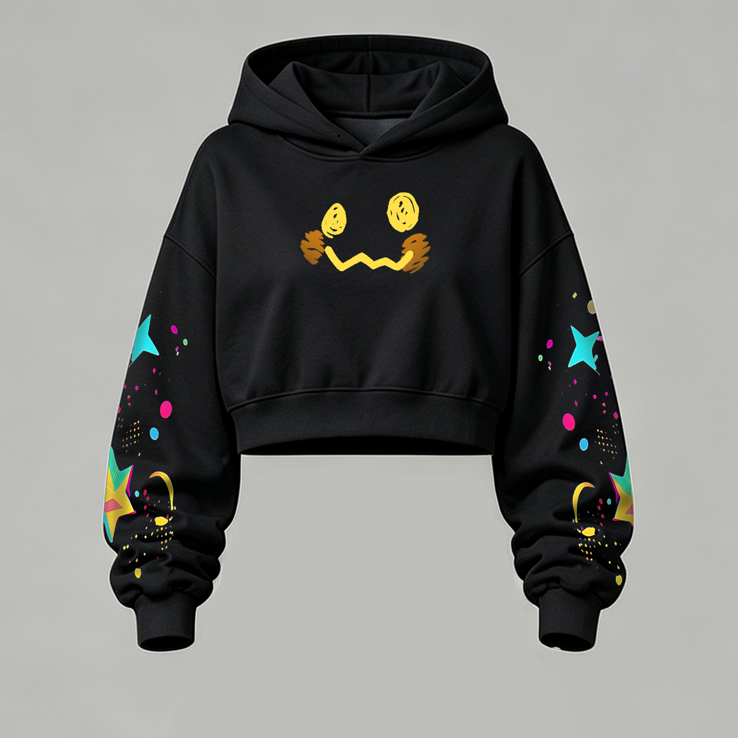 Pokémon Halloween Series Cropped Long Sleeve Hoodie & High Waist Jogger Pants Two Piece