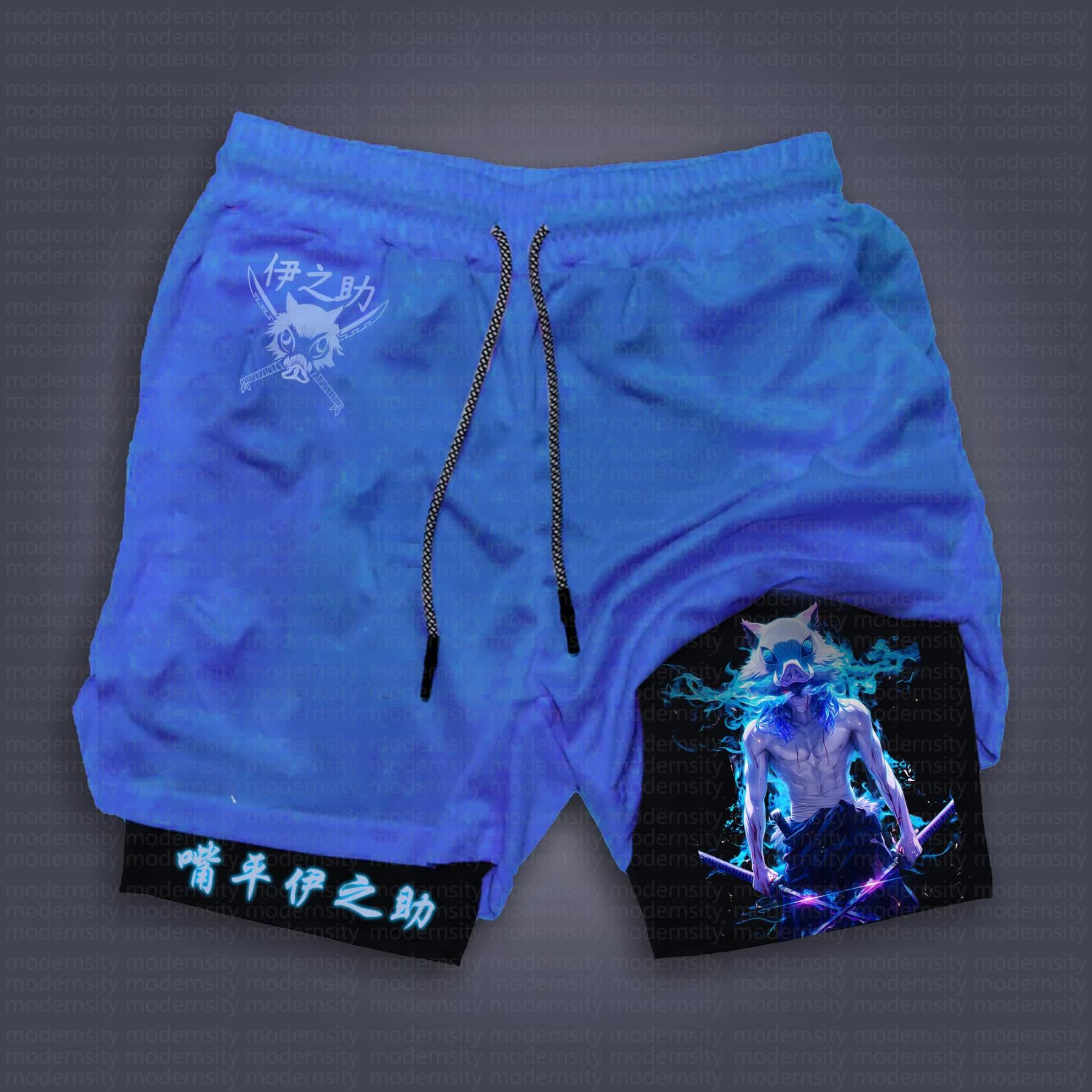 Unisex Casual Anime Streetwear Shorts 丨Demon Slayer X Pokémon