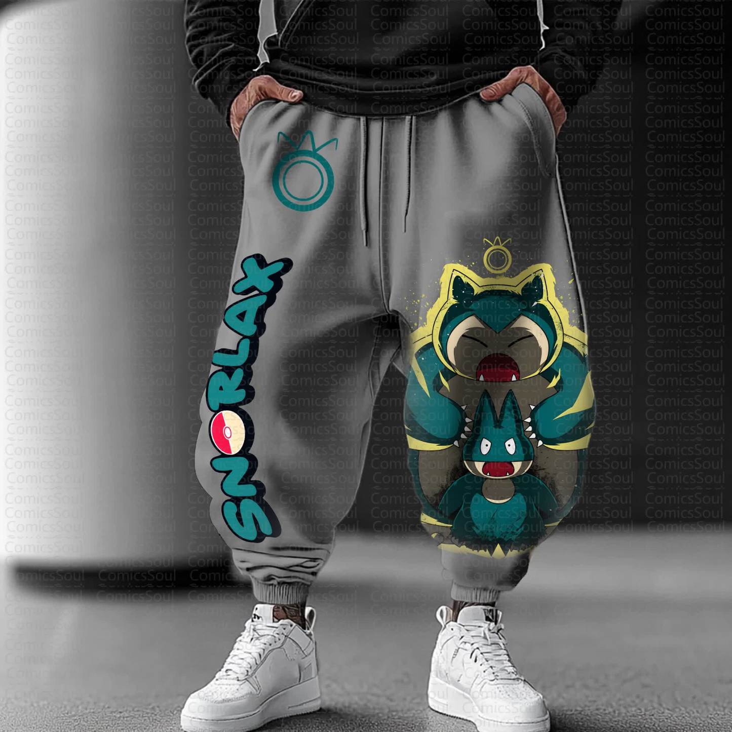 Unisex Anime Inspired Vintage Pants丨Demon Slayer X Pokémon