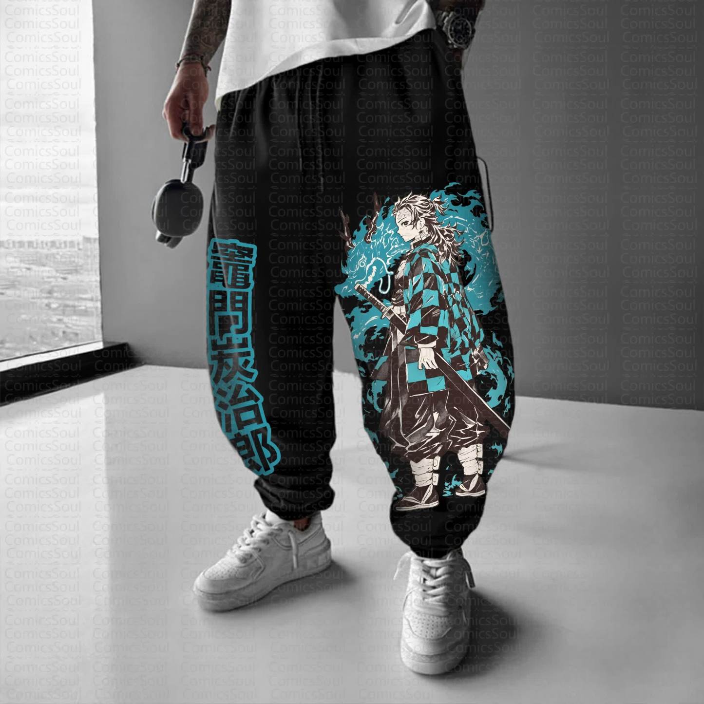 Unisex Anime Inspired Vintage Pants丨Demon Slayer X Pokémon