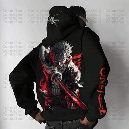 Unisex “One Piece” Anime Print  Casual Oversized Hoodie