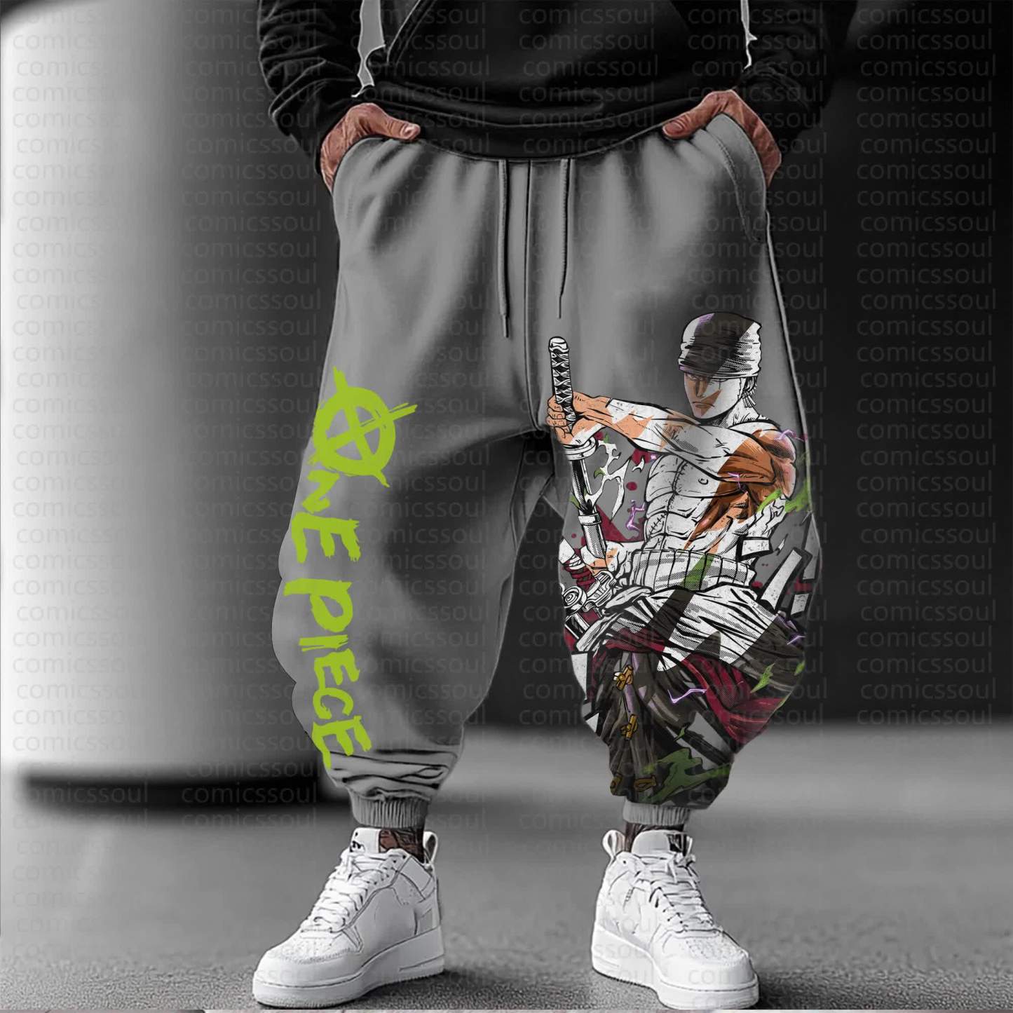 Unisex Anime Inspired Vintage Pants丨Demon Slayer X Pokémon