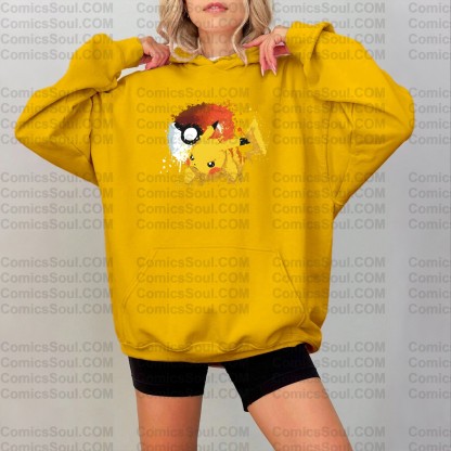 ‘’Pokémon " Anime Inspired Vintage Hoodie