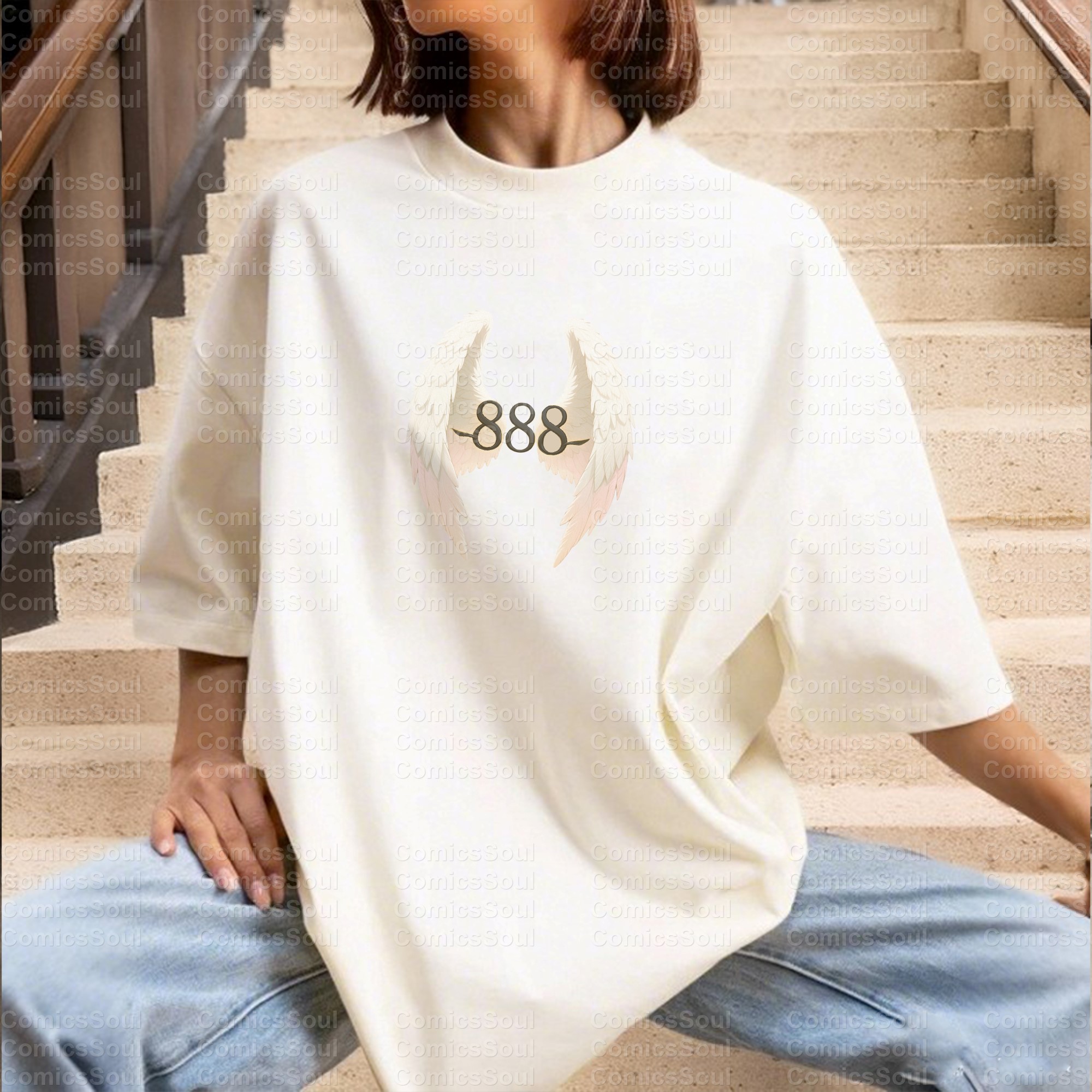 "Angel Number 888" Anime Inspired Vintage T-Shirt