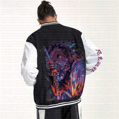 Spring And Autumn Unisex Casual Streetwear Fashion Jacket | Demon Slayer