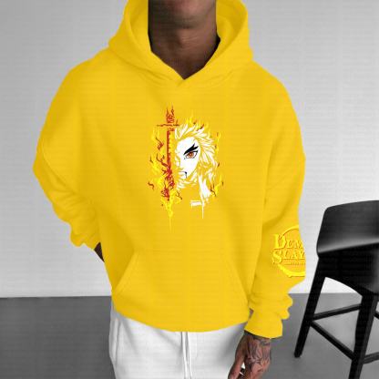 Unisex Anime Graphic Streetwear Vintage Hoodie丨Demon Slayer