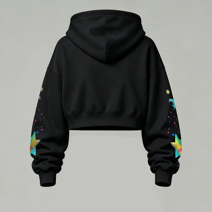 Pokémon Halloween Series Cropped Long Sleeve Hoodie & High Waist Jogger Pants Two Piece
