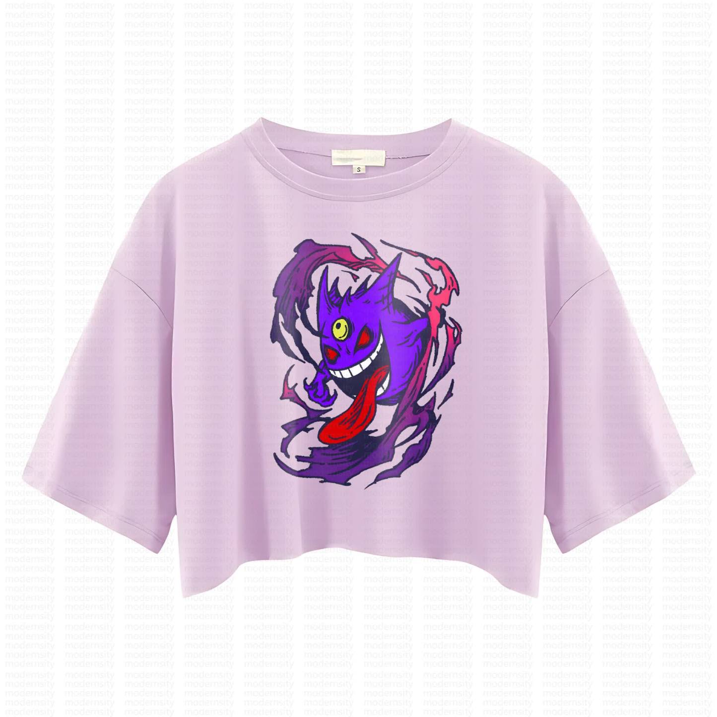 Cute and playful "Pokémon" summer women's cropped top