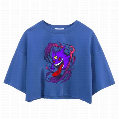 Cute and playful "Pokémon" summer women's cropped top