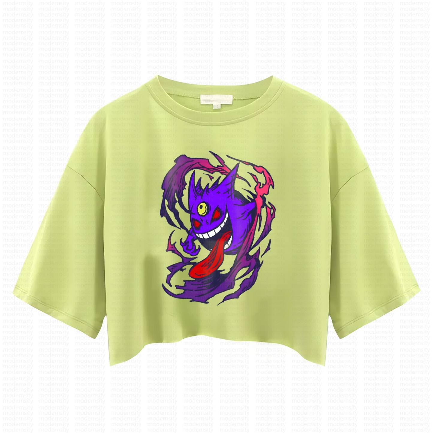 Cute and playful "Pokémon" summer women's cropped top