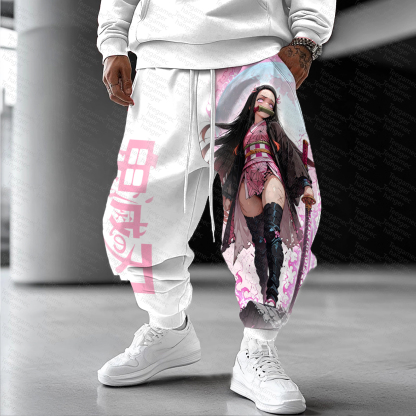 Unisex  Casual Anime Streetwear Pants