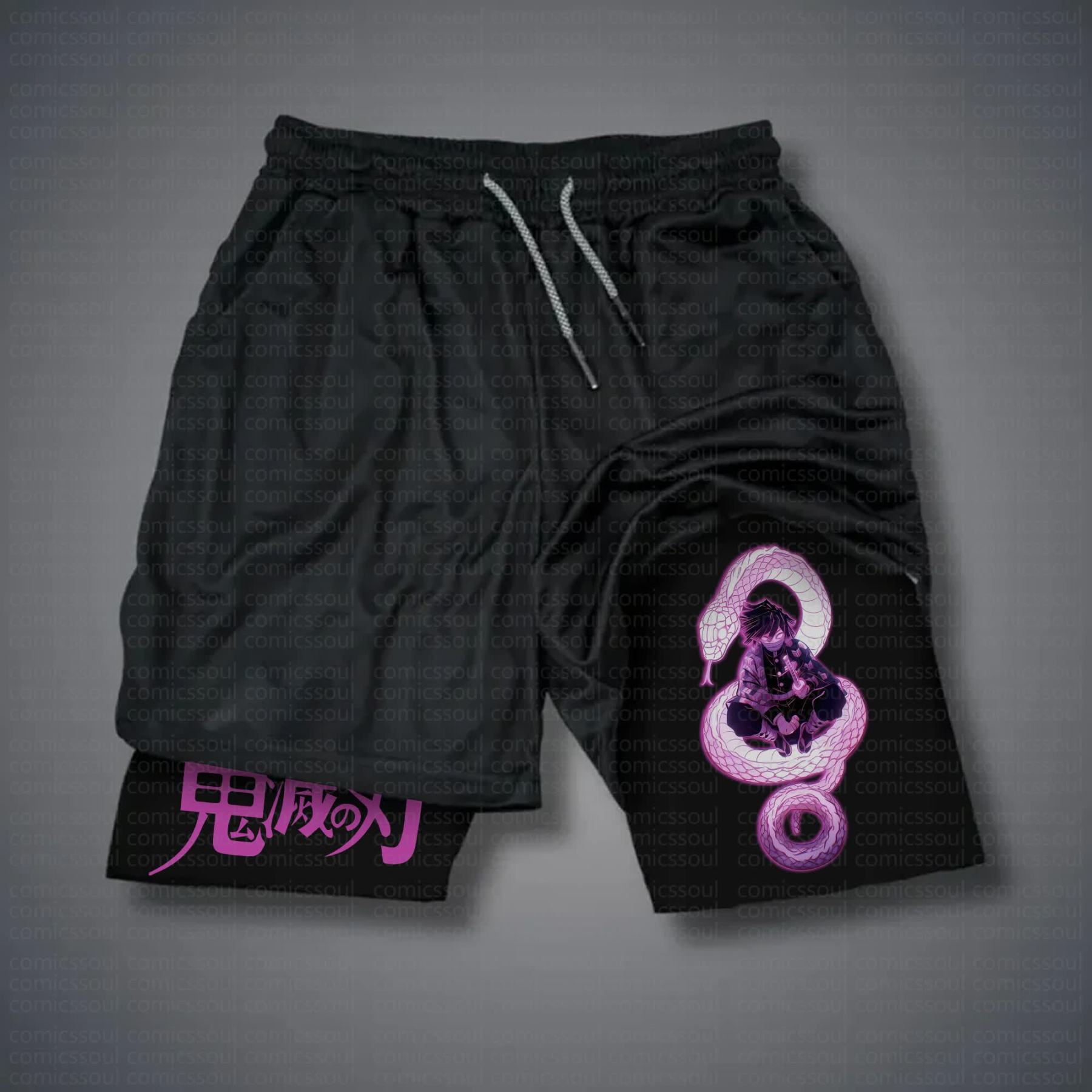 Unisex Casual Anime Streetwear Shorts 丨Demon Slayer X Pokémon