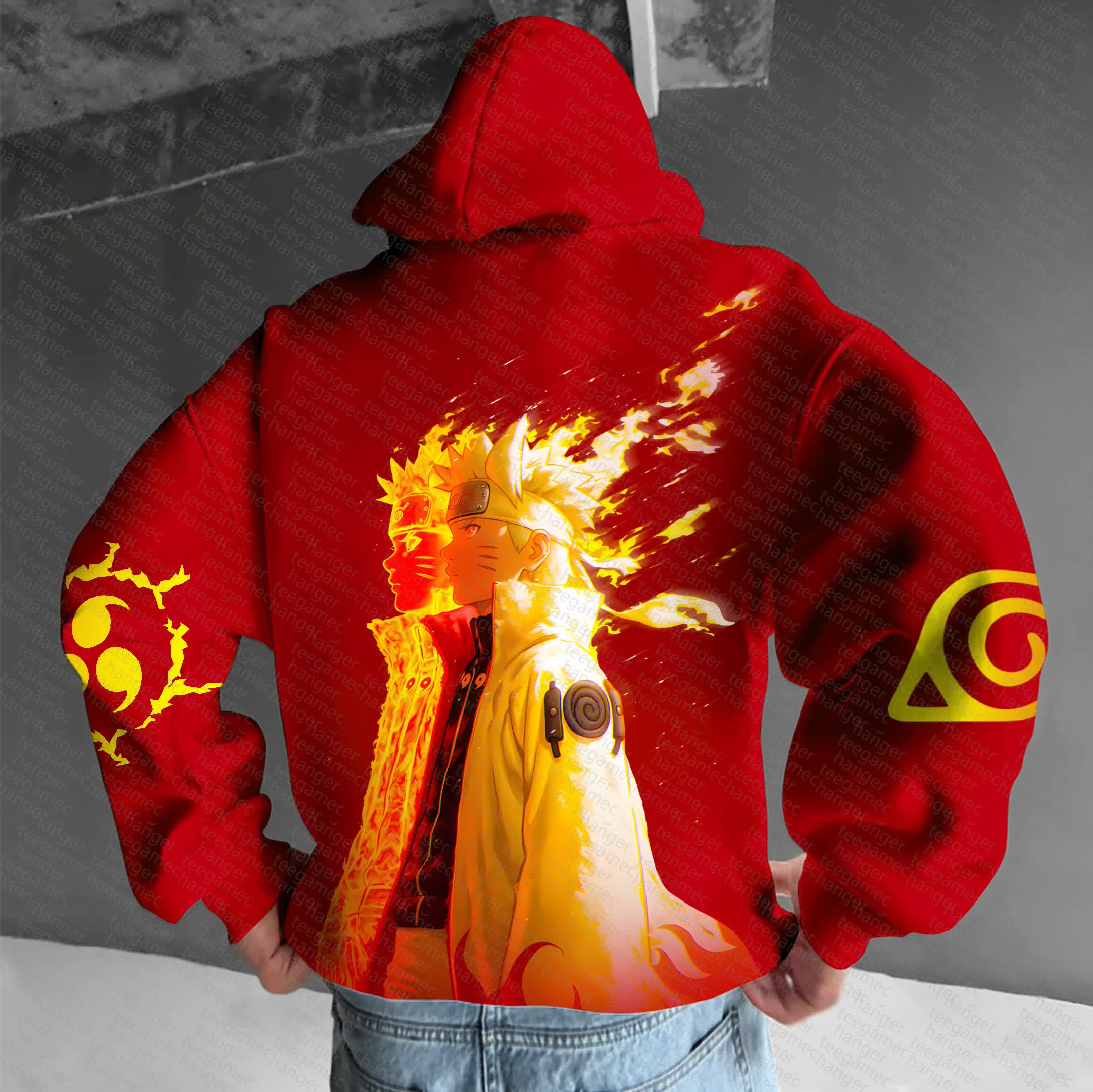 Unisex “NARUTO” Anime Graphic Streetwear Vintage Hoodie