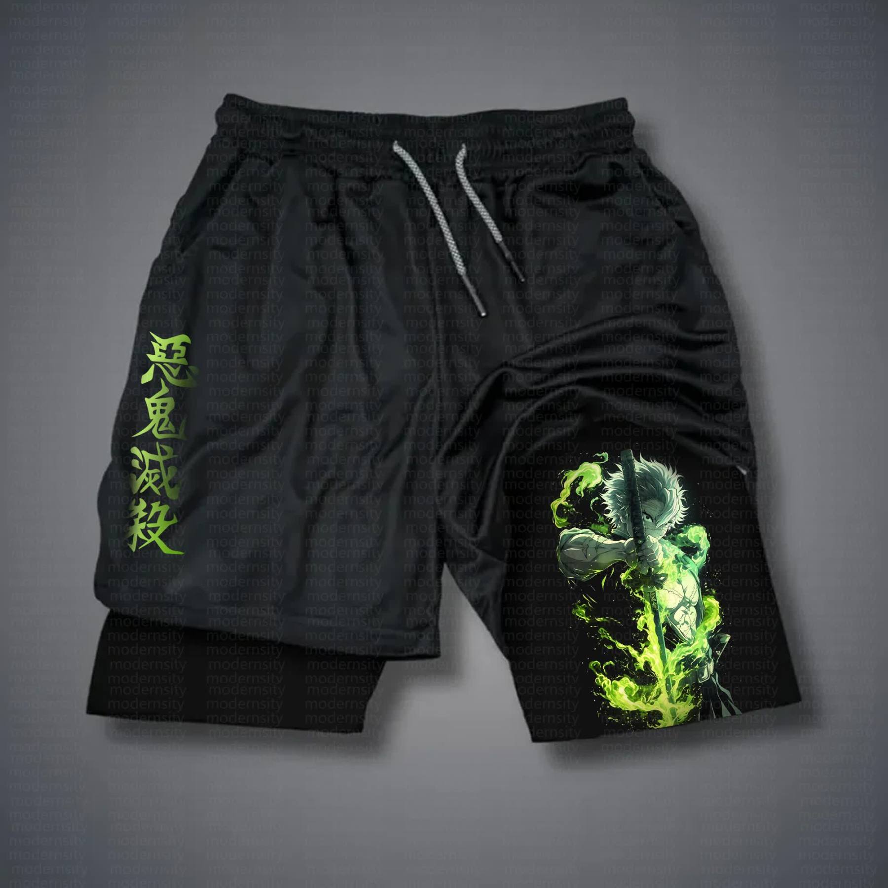 Unisex Casual Anime Streetwear Shorts 丨Demon Slayer X Pokémon