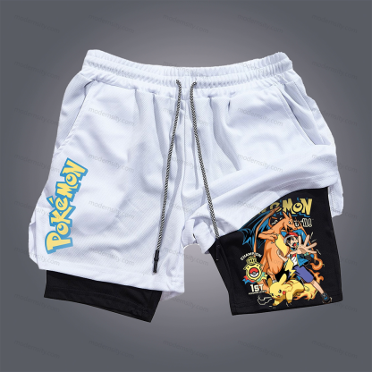 Unisex  “Pokémon” Casual Anime Streetwear Shorts
