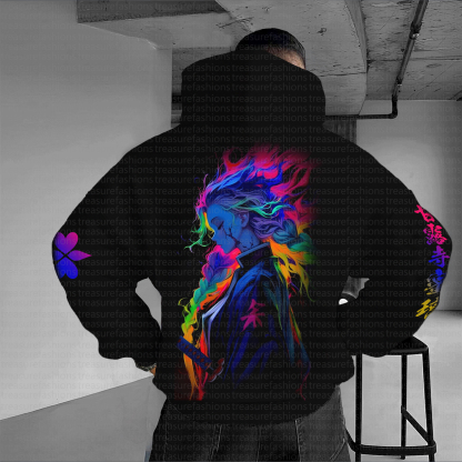 Unisex “Demon slayer” Graphic Streetwear Vintage Hoodie