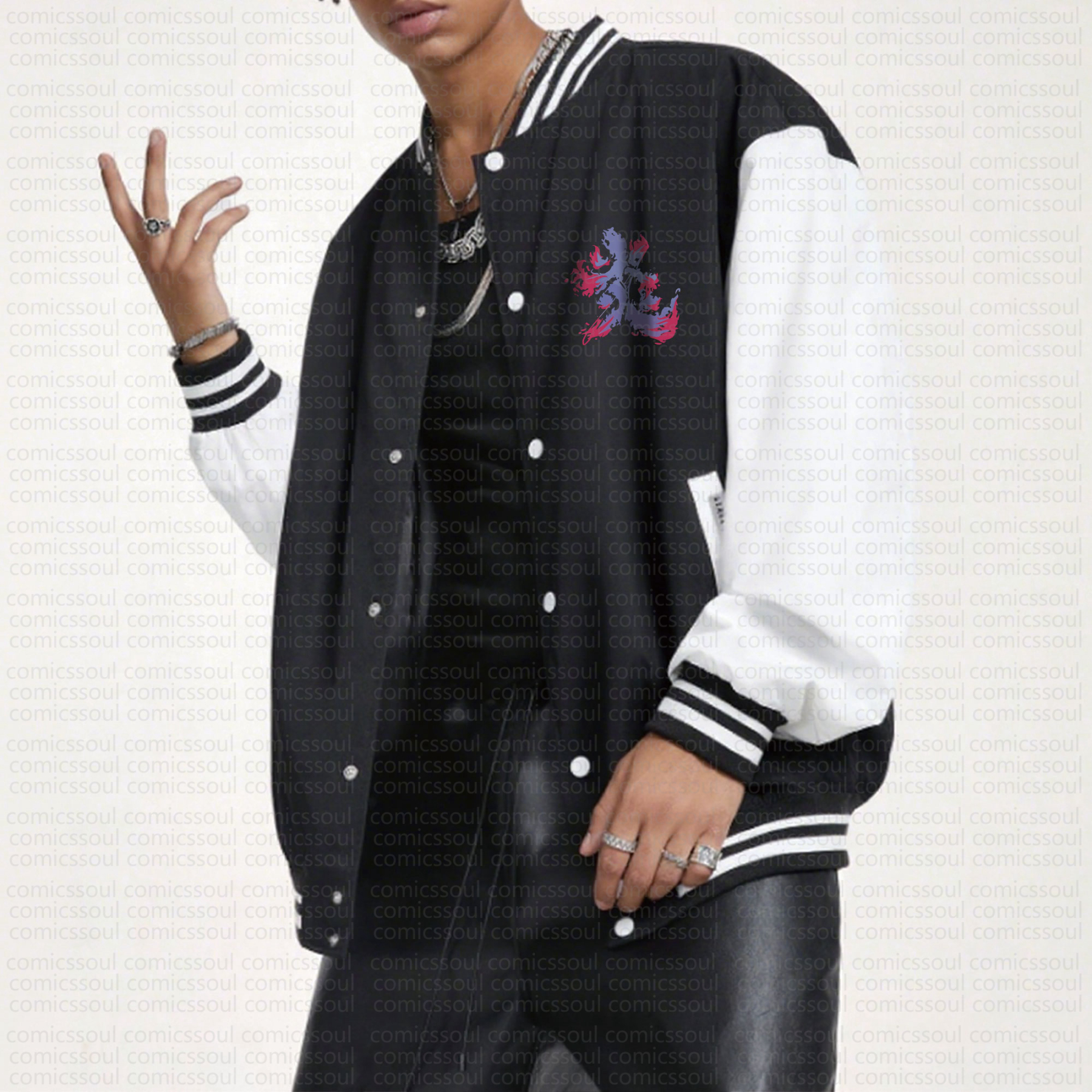 Spring And Autumn Unisex Casual Streetwear Fashion Jacket | Demon Slayer