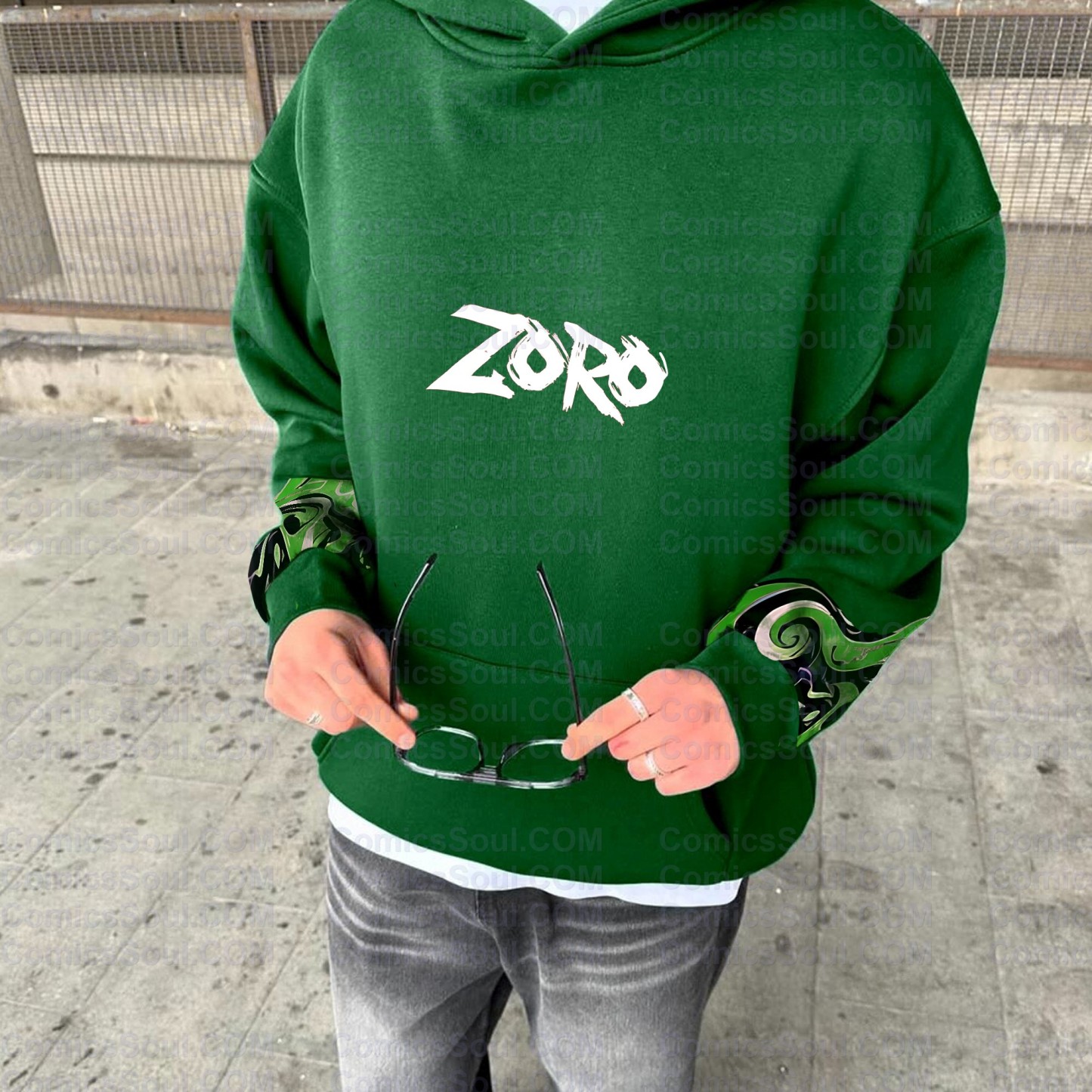 Plus Velvet Unisex Anime Graphic Streetwear Vintage Hoodie