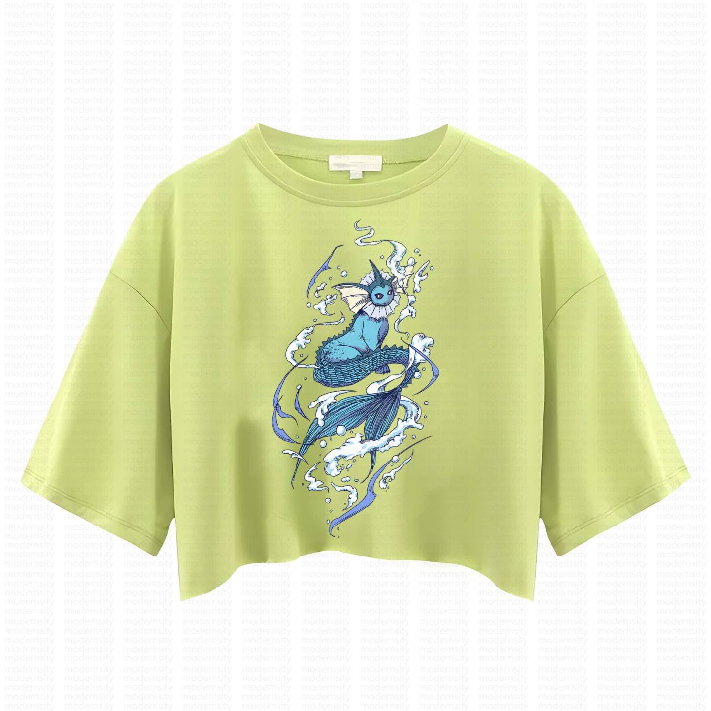 Cute and playful "Pokémon" summer women's cropped top