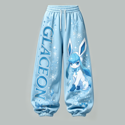 Pokémon Cropped Long Sleeve Hoodie & High Waist Jogger Pants Two Piece