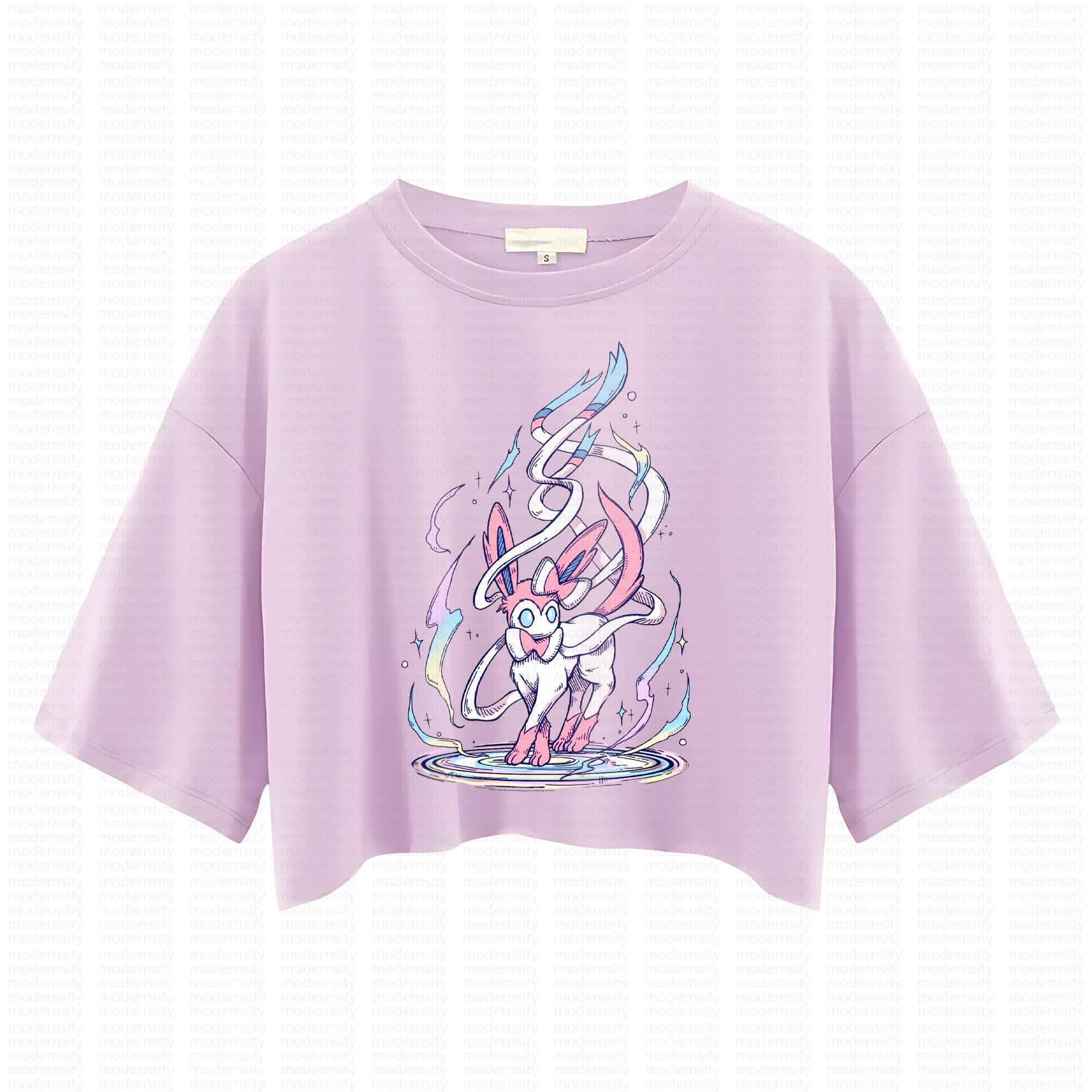 Cute and playful "Pokémon" summer women's cropped top