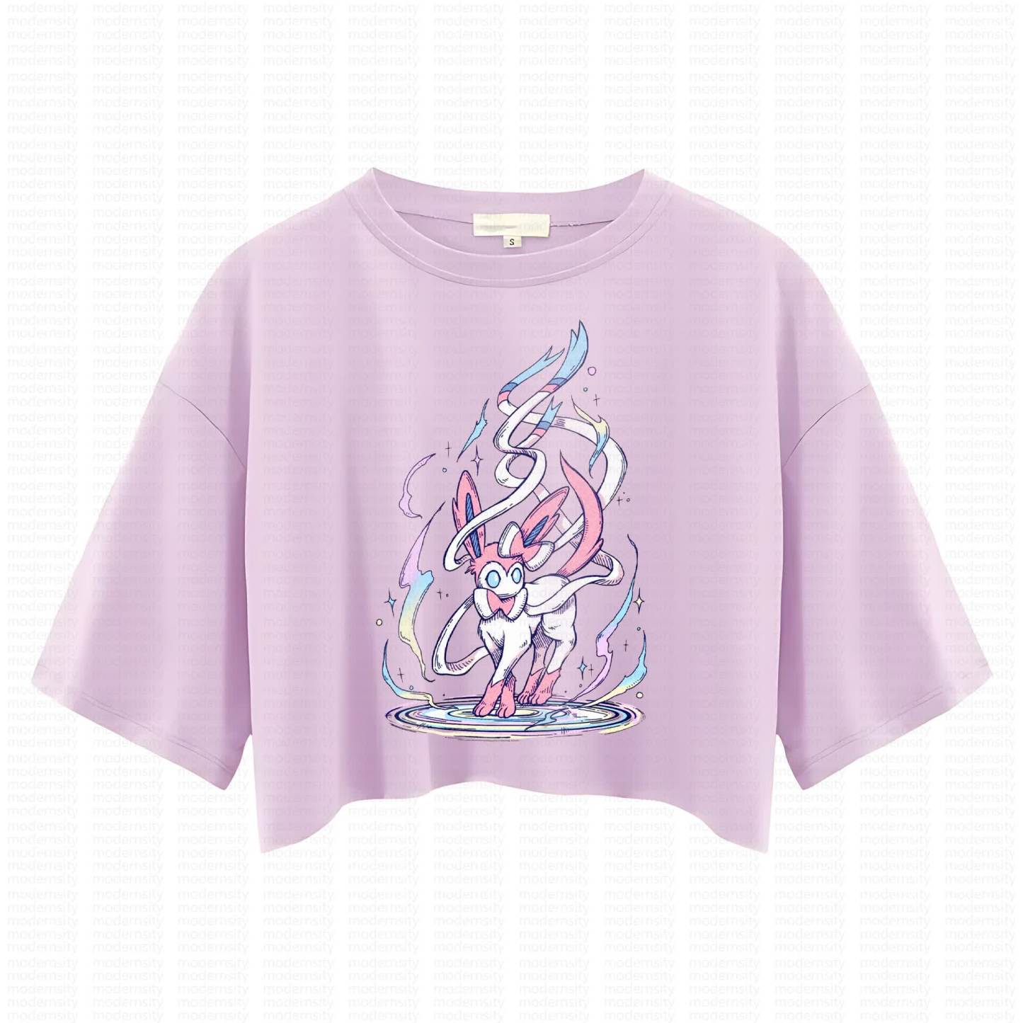 Cute and playful "Pokémon" summer women's cropped top