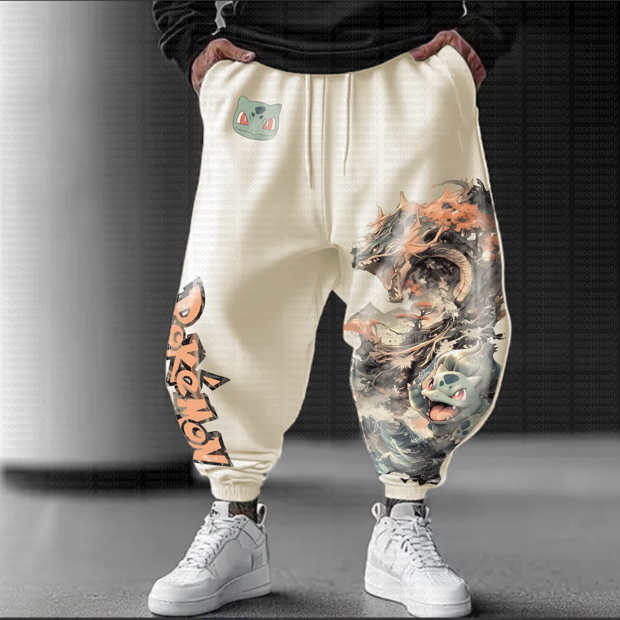 Unisex  “Pokémon” Casual Anime Streetwear Pants