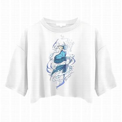 Cute and playful "Pokémon" summer women's cropped top