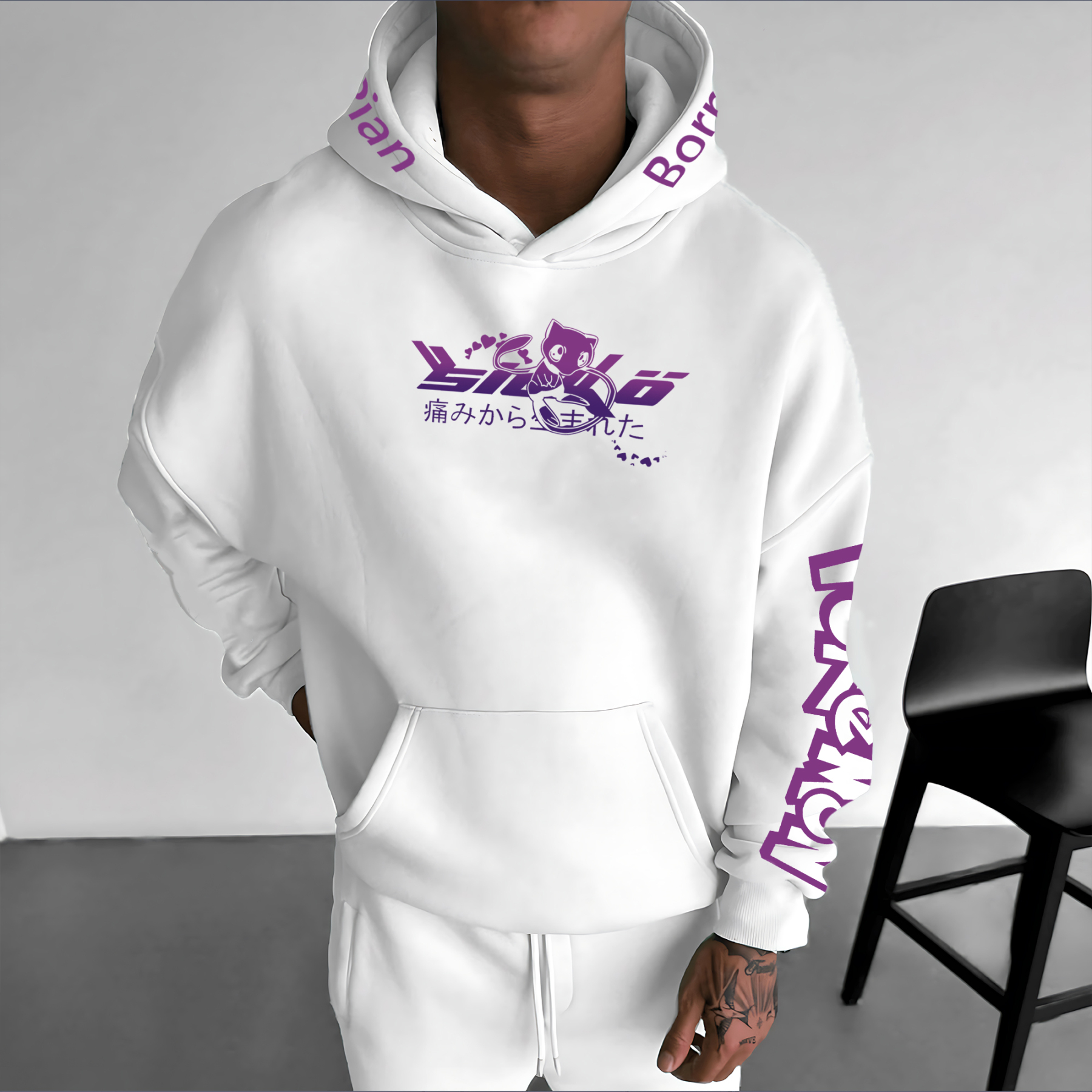 Unisex Anime Graphic Streetwear Vintage Hoodie