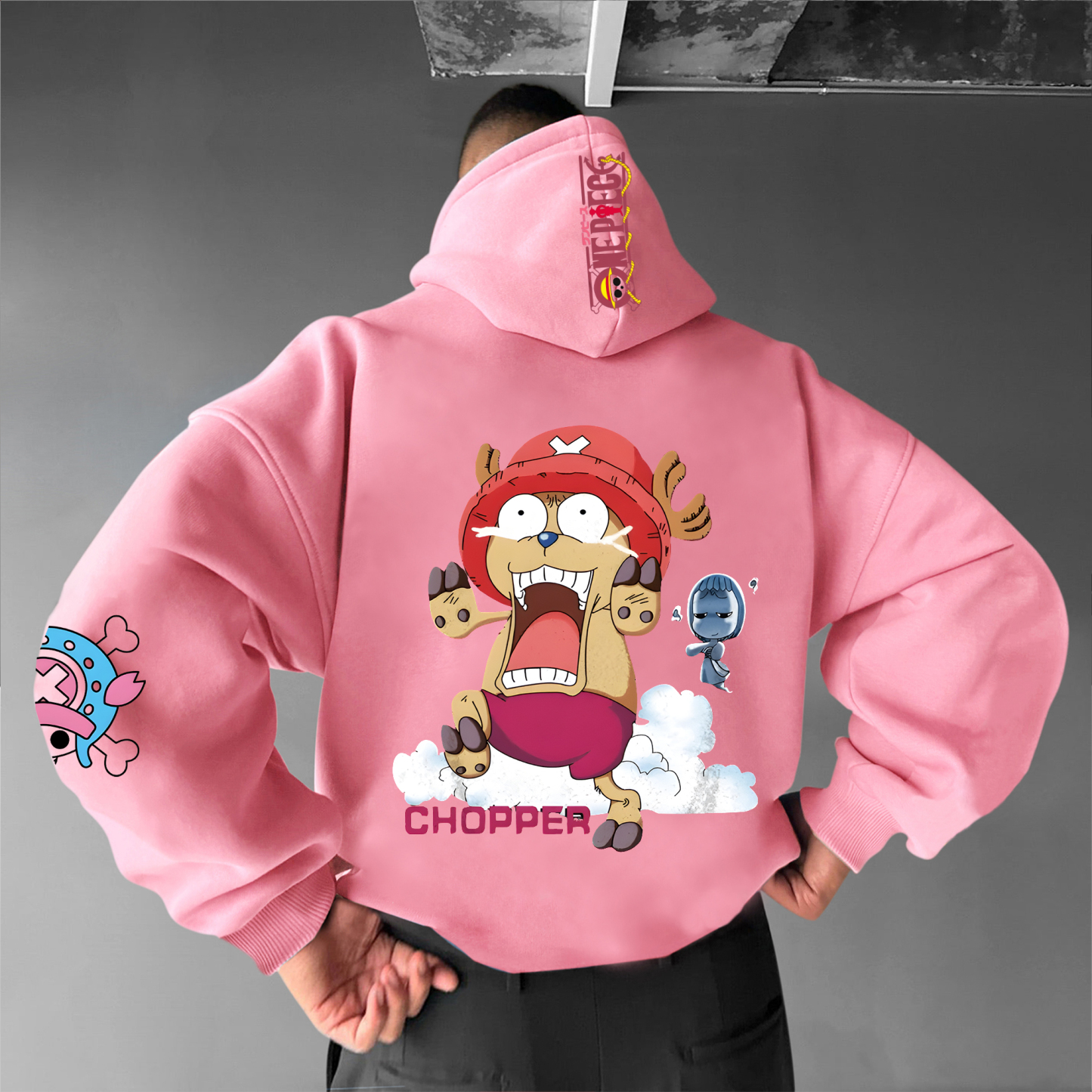 Unisex Oversized Anime Print Hoodie | One Piece