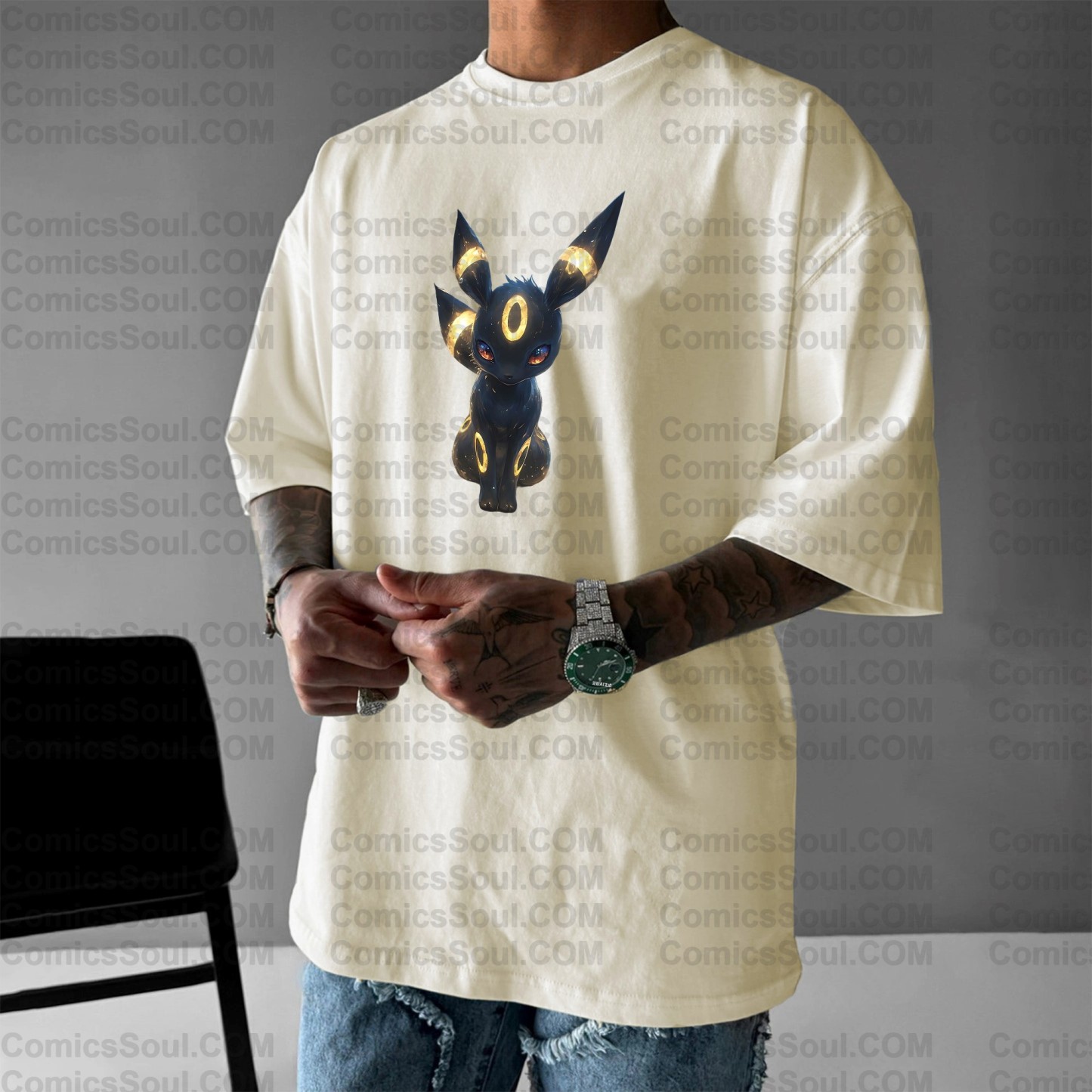 (Pokemon)Unisex Anime Inspired Vintage T-Shirt