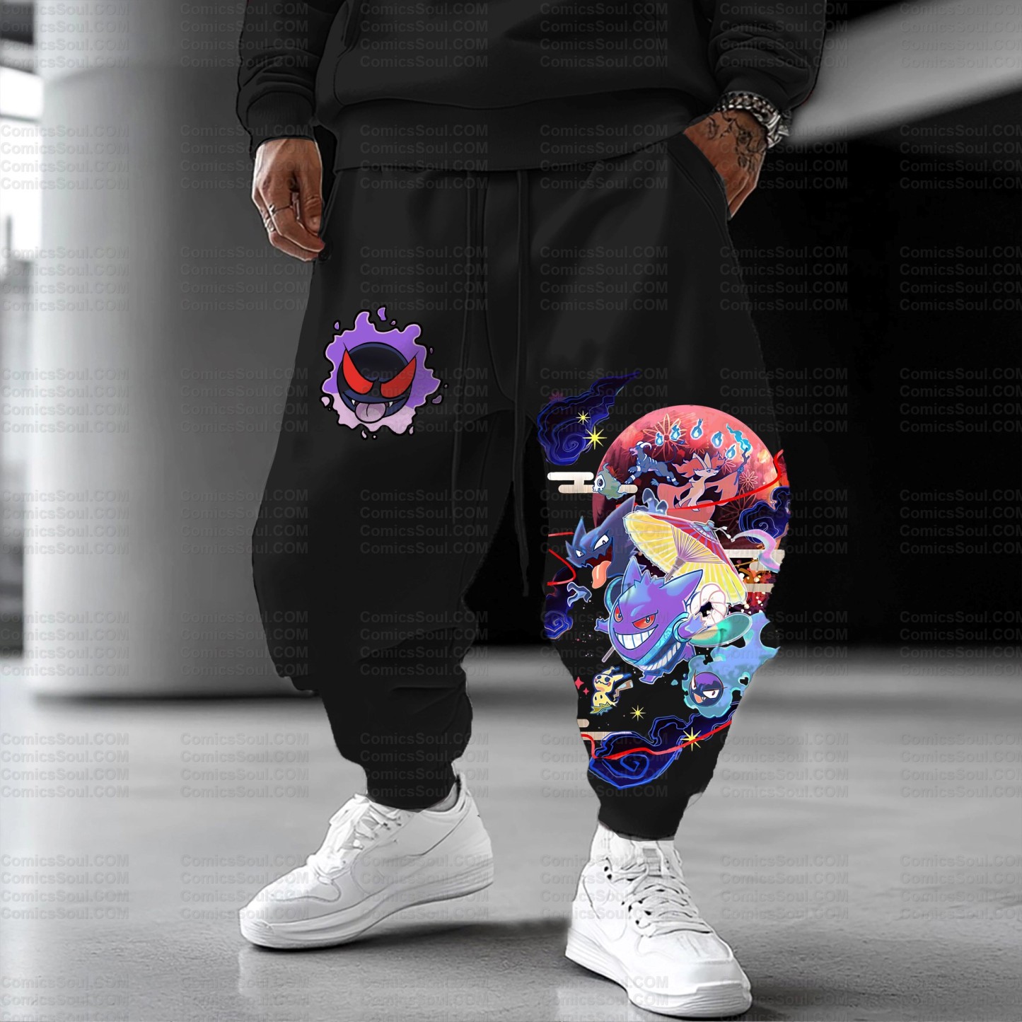 Unisex Anime Inspired Vintage Pants丨Demon Slayer X Pokémon