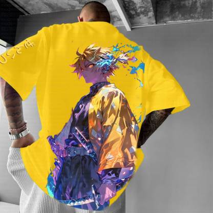 Unisex Anime Inspired Vintage T-Shirt丨Demon Slayer