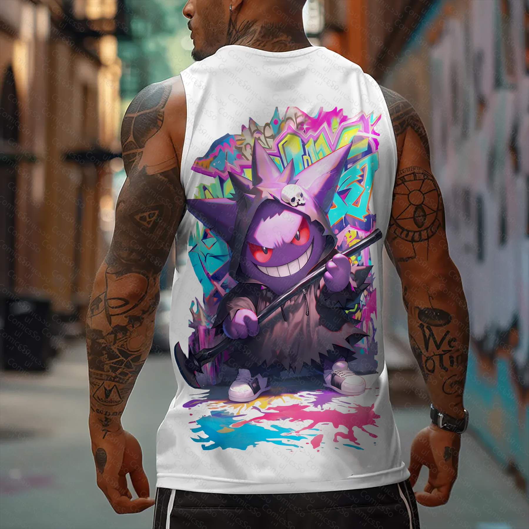 Unisex  “Pokémon” Casual Anime  Tank Top