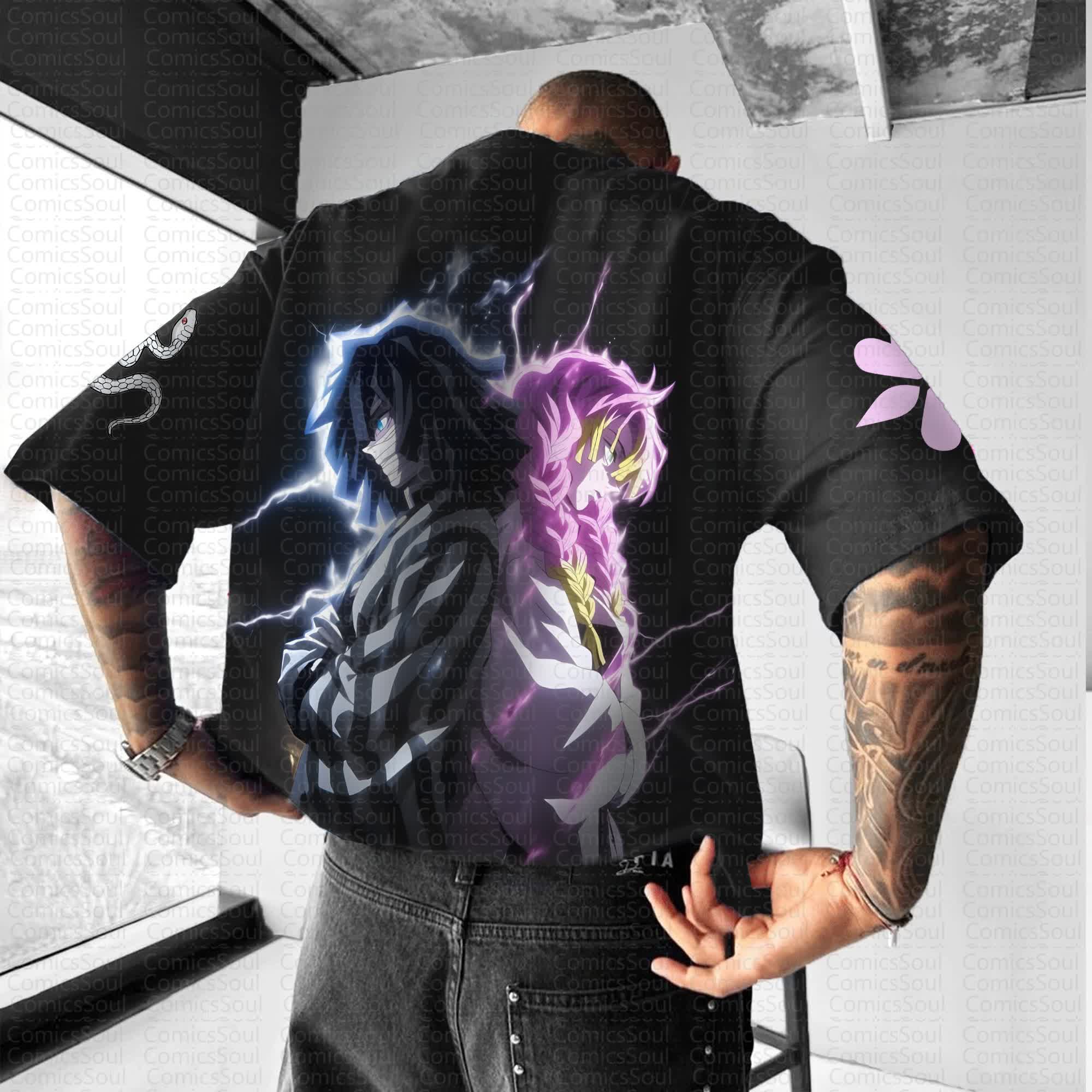 Unisex Anime Inspired Vintage T-Shirt丨Demon Slayer