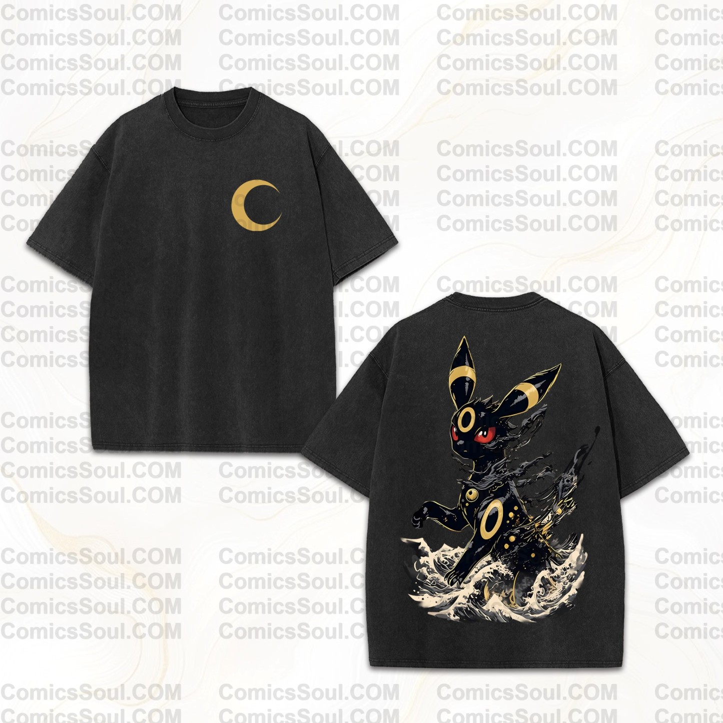 Vintage 3D Direct Inkjet Printed Washed Unisex T-Shirt