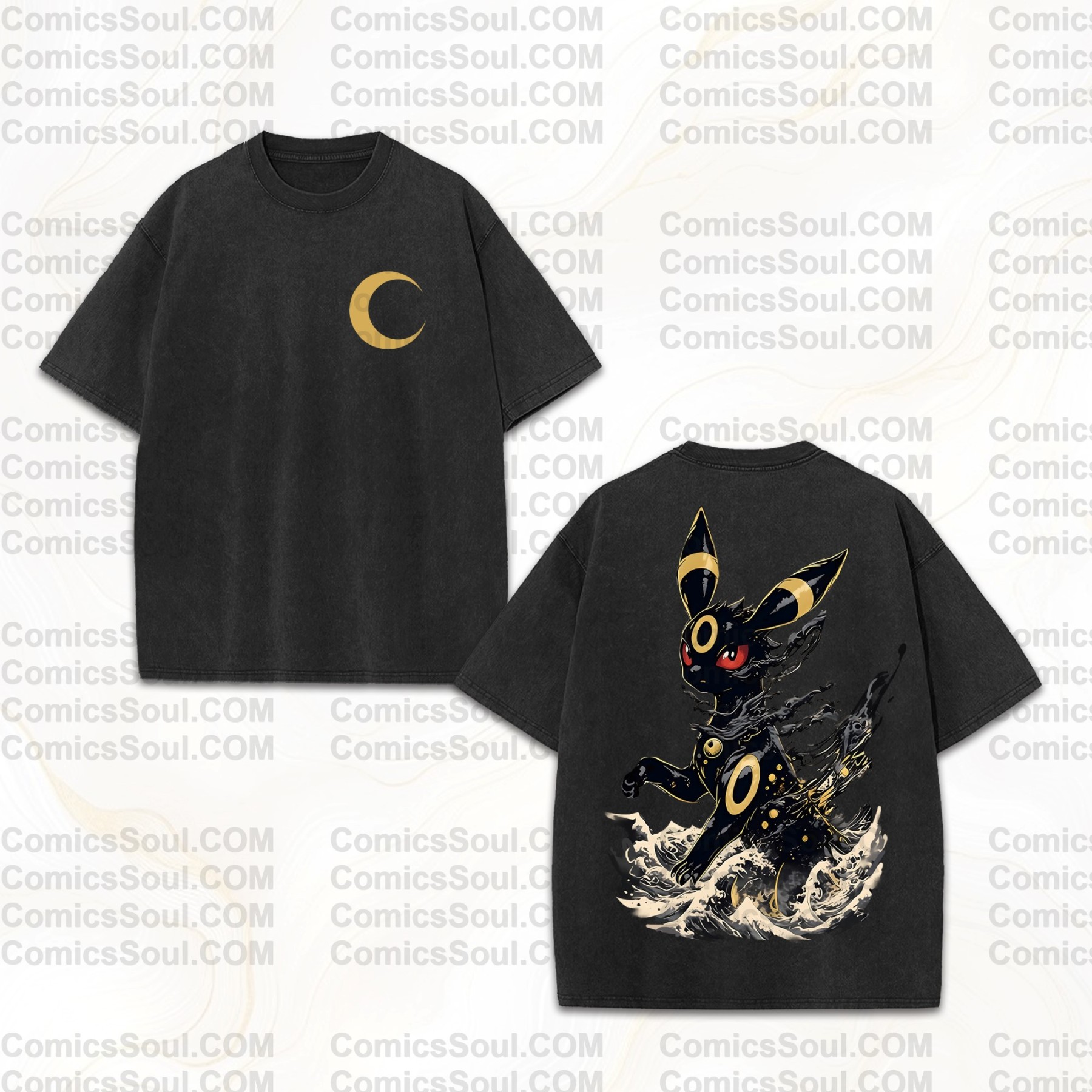 Vintage 3D Direct Inkjet Printed Washed Unisex T-Shirt